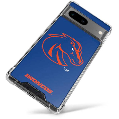 Boise State University Broncos Mascot Google Pixel 7a Clear Case